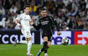 Arsenal đánh bại Real Madrid ngay tại Bernabeu (Ảnh: Getty).