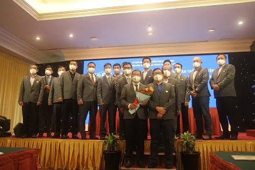  BCH Liên đoàn Thể thao điện tử TPHCM nhiệm kỳ 1 (2021-2025) . Ảnh Nam Trung