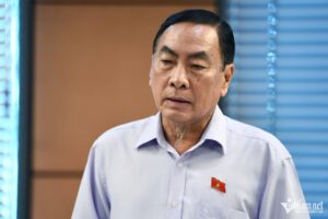 Đại biểu Phạm Văn Hòa: Anh đánh giá tôi, tôi đánh giá anh, cho nên ai cũng nể nang với nhau, cuối cùng ai cũng tốt. Ảnh: Hoàng Hà