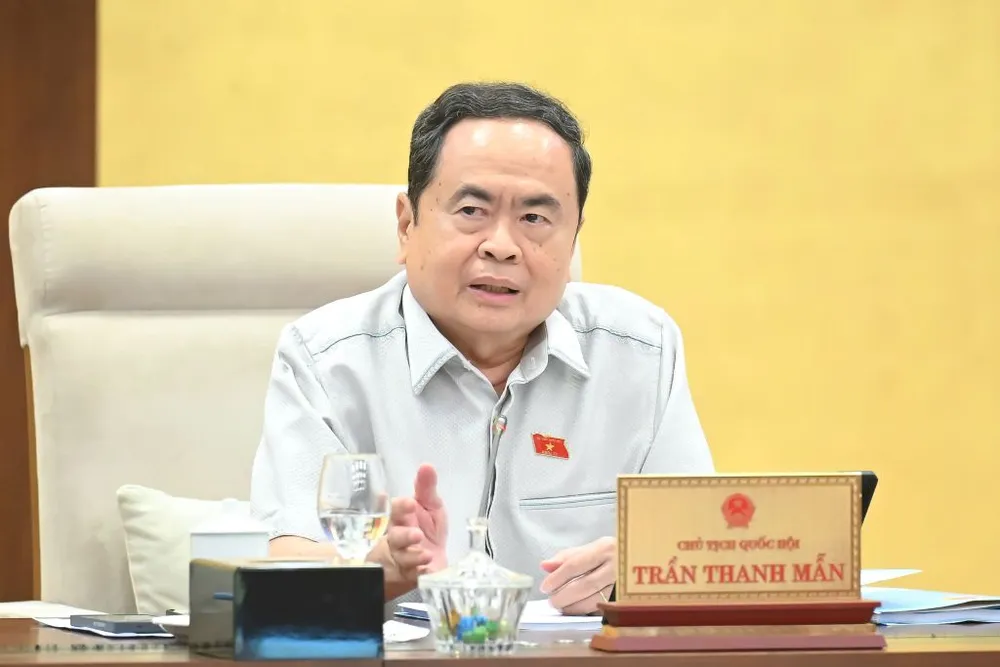 Chủ tịch Quốc hội Trần Thanh Mẫn nói khi phát hiện vấn đề thì phải đeo bám nhằm thiết kế chính sách tốt cho người dân. Ảnh: QH