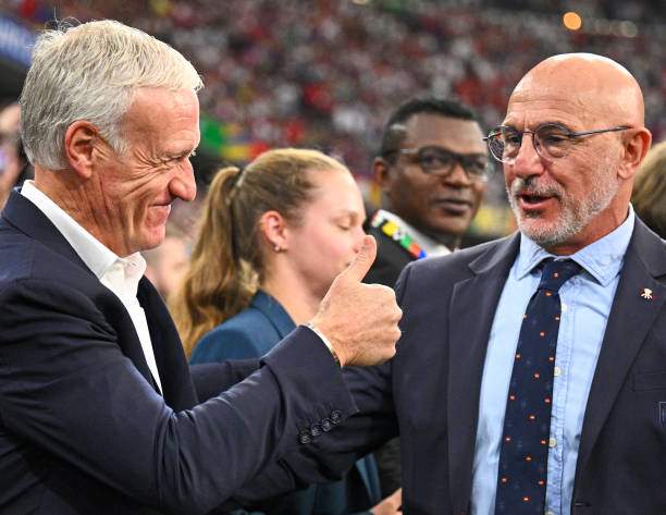 Deschamps và De La Fuente tại EURO 2024