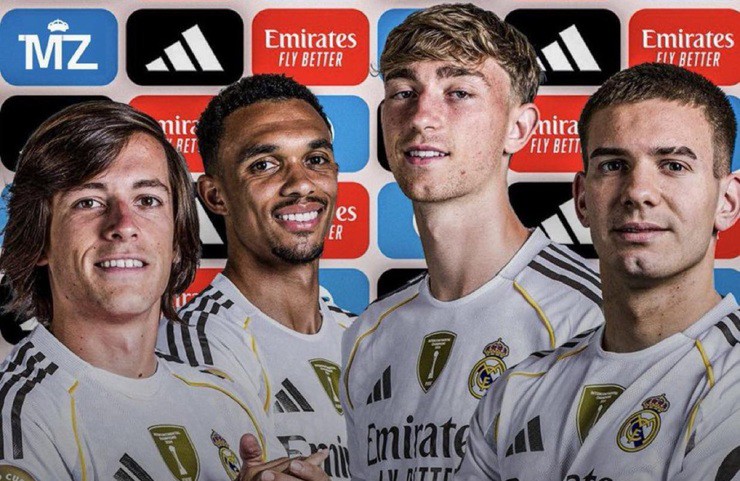 Giá trị đội hình của Real Madrid tăng đáng kể nhờ 4 tân binh